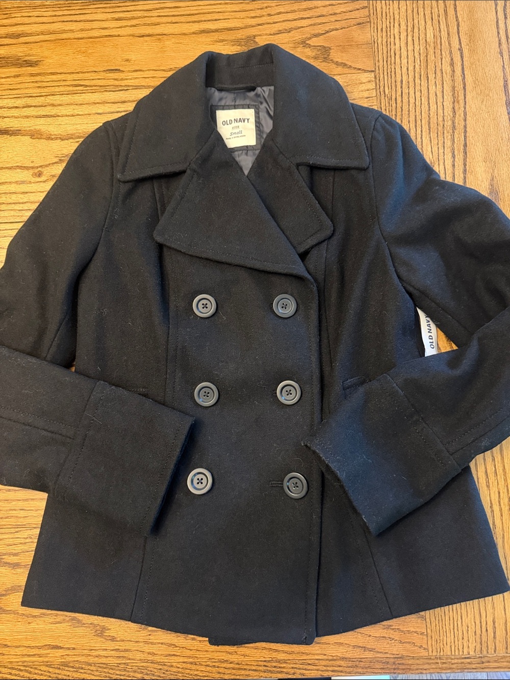 NWT - Women’s Old Navy Black Peacoat size small